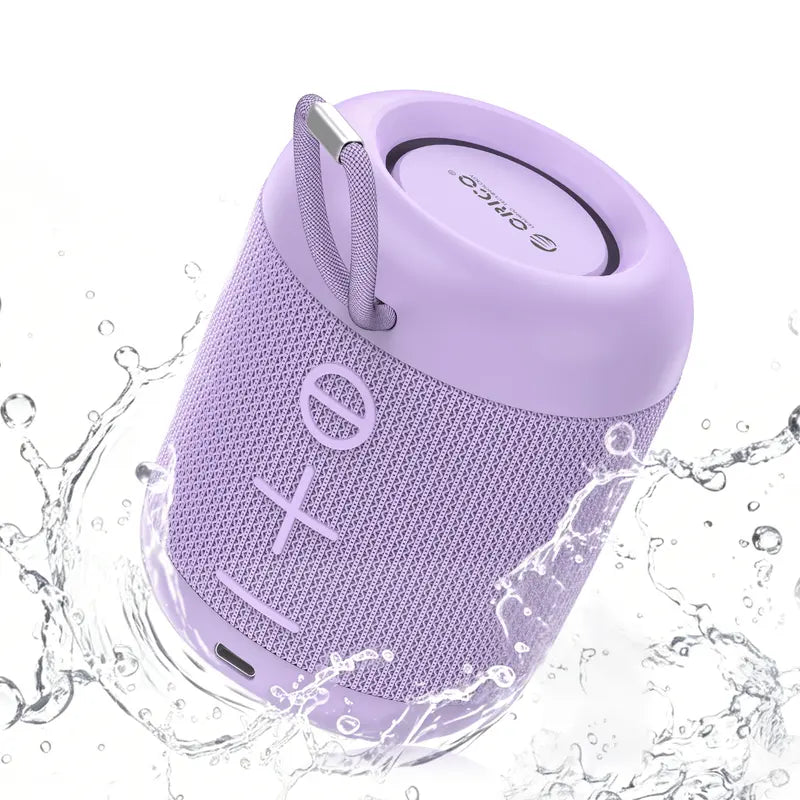 ORICO Wireless BT Speaker (Bluetooth 6.0 Connectivity) - 27H Playtime, TWS Pairing, 360° Immersive Hifi Stereo Sound, IPX5 Splash Resistant, USB-C, Handheld Built-In Compact Music Device, for Camping, Home - BG01