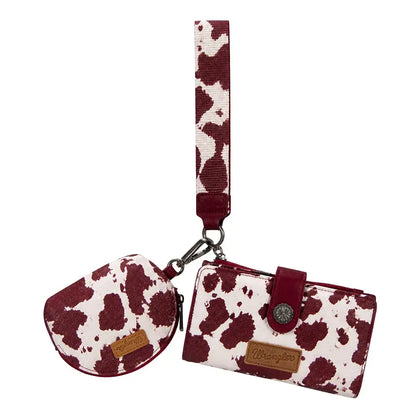 Wrangler Keychain Wristlet Wallets for Women with Detachable Coin Purse and Zipper Wallet