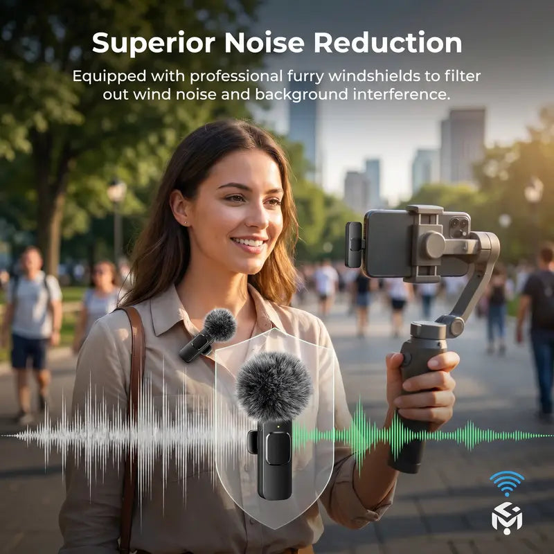 HITOZON Mini Wireless Lavalier Microphone 2 Pcs Set for Iphone/Android Smartphones, USB-C Lapel Mic with ABS, Clip, USB Cable, 1-Touch Recording, Mute, Plug & Record Fast, Camera-Compatible Plug-And-Play Vlogging Equipment,Techvibes