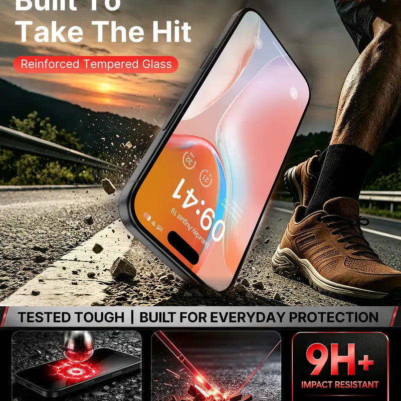 [2-Pack] Pandashield 18 Pro Max Red Luxury Privacy Screen Protector, for Iphone 13\14\15\16\17\18 Pro Max plus - Easy Installation, Shiny Red Privacy Coating, Dust Free Applicator, 2-Sides anti Spy,