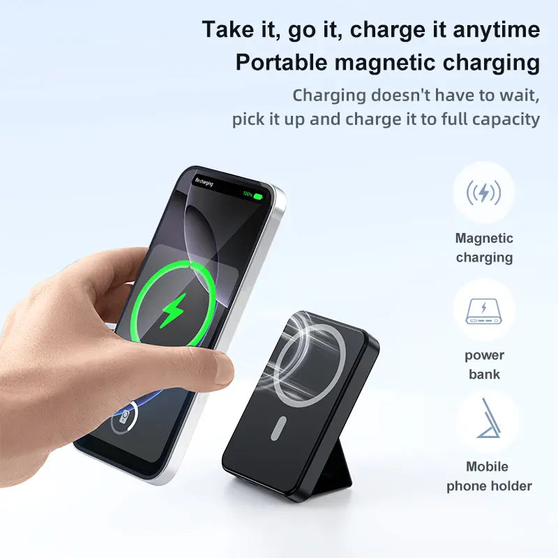 Magnetic Power Bank, 10000Mah Wireless Portable Charger with ,Battery Pack Only Compatible with Iphone 16/15/14/13/12/Pro Series