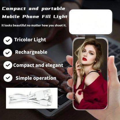 Portable Mini Clip-On Fill Light, Multipurpose Selfie Ring Light for Phone, Universal LED Light, Phone Accessories, Selfie Led Lights
