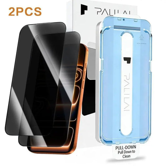 2-Pack Privacy Screen Protector for Iphone 17/16/15/14/13 Pro Max/Plus/Air/E - Full Coverage 28° Anti-Spy Tempered Glass, 9H Hardness, Bubble-Free Installation