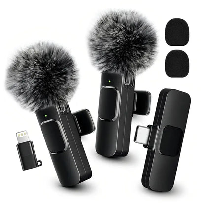 HITOZON Mini Wireless Lavalier Microphone 2 Pcs Set for Iphone/Android Smartphones, USB-C Lapel Mic with ABS, Clip, USB Cable, 1-Touch Recording, Mute, Plug & Record Fast, Camera-Compatible Plug-And-Play Vlogging Equipment,Techvibes