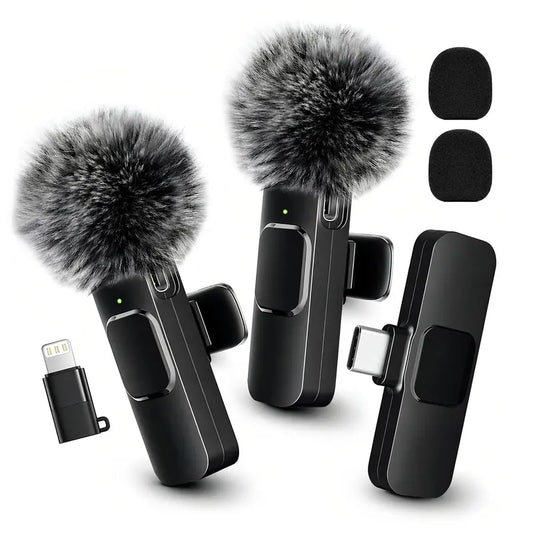 HITOZON Mini Wireless Lavalier Microphone 2 Pcs Set for Iphone/Android Smartphones, USB-C Lapel Mic with ABS, Clip, USB Cable, 1-Touch Recording, Mute, Plug & Record Fast, Camera-Compatible Plug-And-Play Vlogging Equipment,Techvibes
