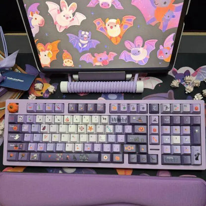 The Purple Halloween Theme Vs II Mechanical Keyboard Full Set
