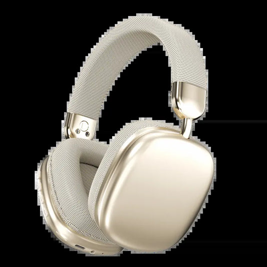 Over-Ear Wireless Bluetooth Headphones with Noise Cancellation - Ideal for Gaming, Featuring Built-In Microphone, Rechargeable Lithium-Ion Battery, and Compatibility with Mobile Phones, iPhone, Android, and Computers