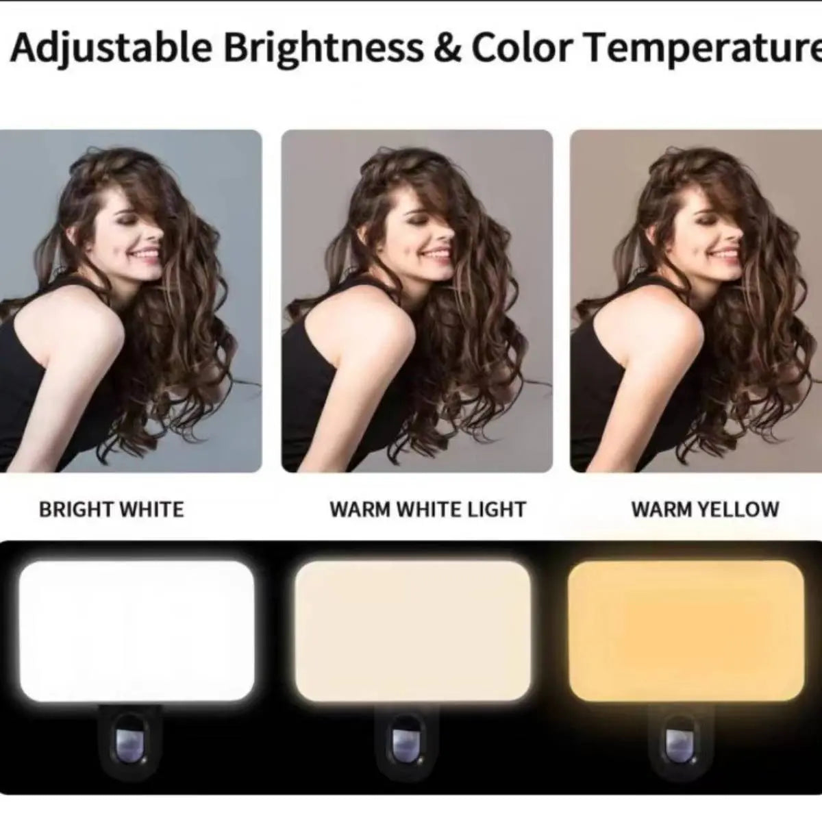 Portable Mini Clip-On Fill Light, Multipurpose Selfie Ring Light for Phone, Universal LED Light, Phone Accessories, Selfie Led Lights