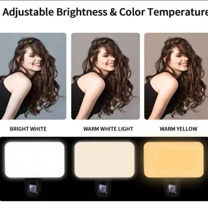 Portable Mini Clip-On Fill Light, Multipurpose Selfie Ring Light for Phone, Universal LED Light, Phone Accessories, Selfie Led Lights