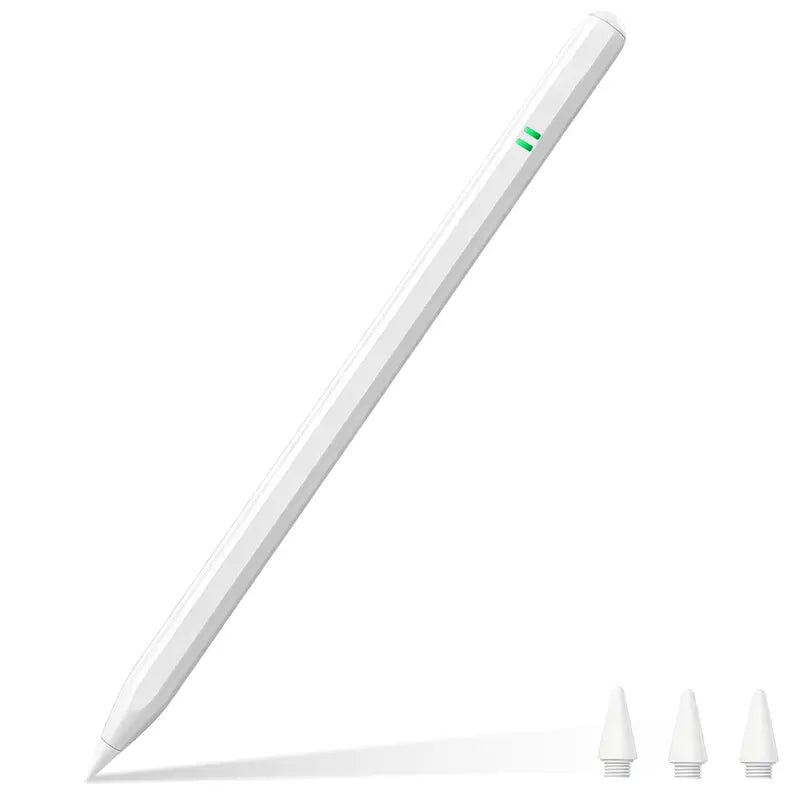 Dotflow Active Stylus Pen for Tablets, Fast Charging, Palm Rejection, Tilt Sensitivity, Button Control, Aluminum Body, Replacement Tips, 9-Hour Battery Life for Drawing & Note Taking