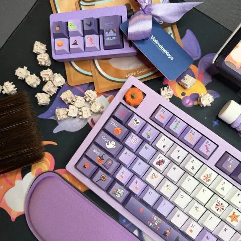 The Purple Halloween Theme Vs II Mechanical Keyboard Full Set