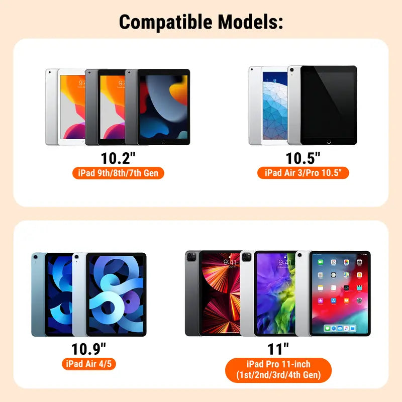 Paper-Feel Screen Protector for Ipad 9Th/8Th/7Th Gen, Pro 11" 4/3/2/1 (2022/2021/2020/2018) & Air 5/4/3 & Pro 10.5", Works with Tempered Glass, Anti-Glare, Reusable, Writing & Drawing