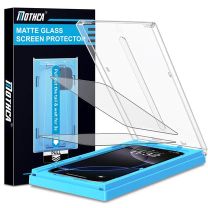 Mothca 2-Pack Matte Non-Privacy Tempered Glass Screen Protector for Iphone 18 Pro Max/17 Pro Max - Auto Fit Dust-Free Box, Full Coverage, Silk-Smooth Protective Anti-Fouling Cellphone Accessory