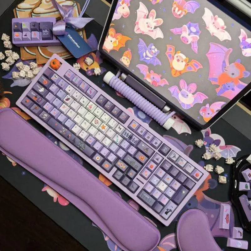 The Purple Halloween Theme Vs II Mechanical Keyboard Full Set