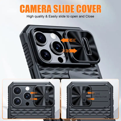BSNRM Women'S Smartphone Casing - Durable Cellphone Shell (TPU+PC), Shockproof Rugged Silicone Cover for Iphone 18 Pro Max/17 Pro/16 Pro Max, RFID Blocking 3-4 Card Holder, Camera Control Button, Slide Camera Cover, After-Sales Support