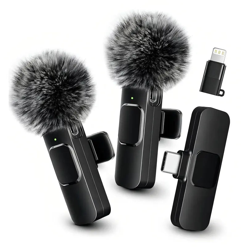 HITOZON Mini Wireless Lavalier Microphone 2 Pcs Set for Iphone/Android Smartphones, USB-C Lapel Mic with ABS, Clip, USB Cable, 1-Touch Recording, Mute, Plug & Record Fast, Camera-Compatible Plug-And-Play Vlogging Equipment,Techvibes