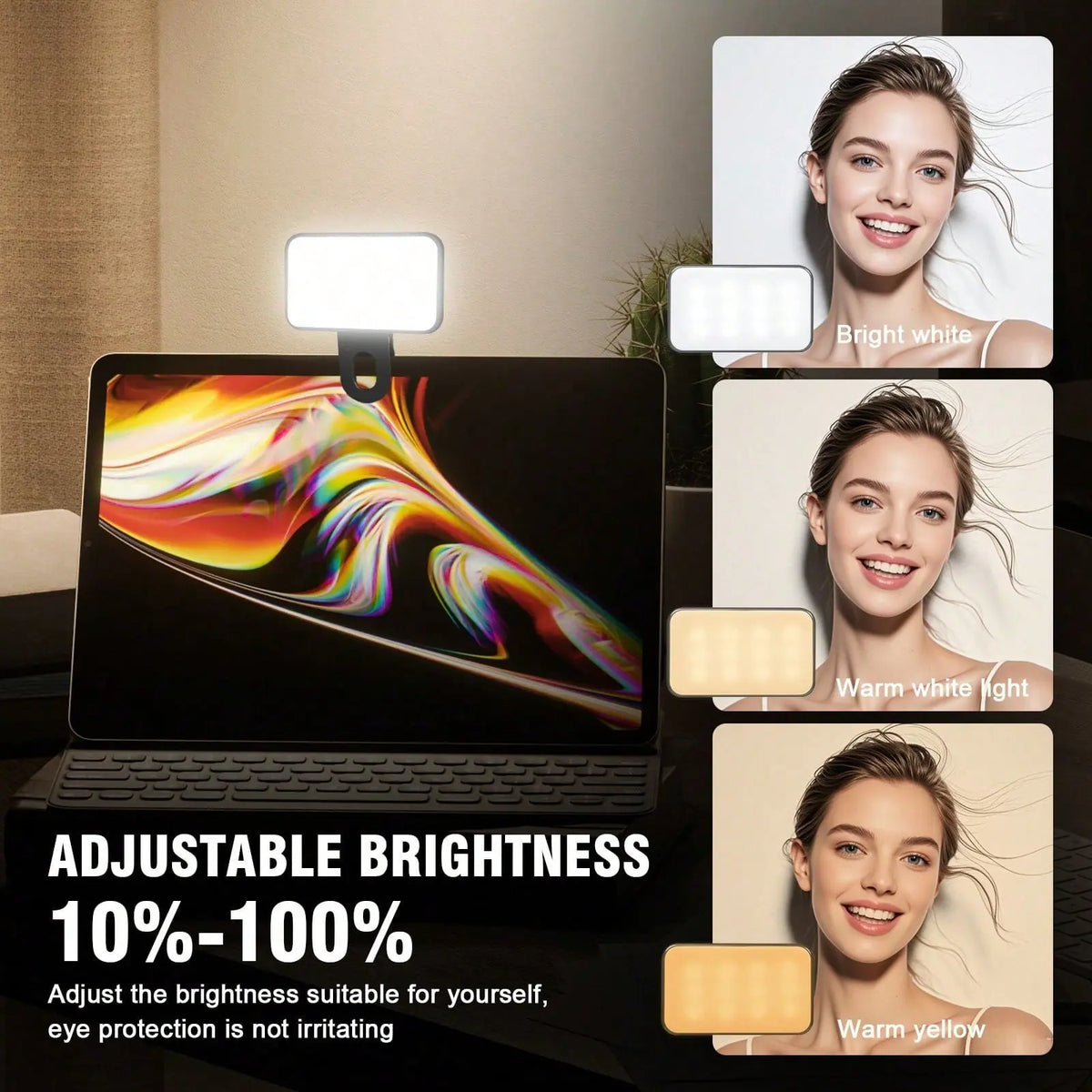 Portable Mini Clip-On Fill Light, Multipurpose Selfie Ring Light for Phone, Universal LED Light, Phone Accessories, Selfie Led Lights