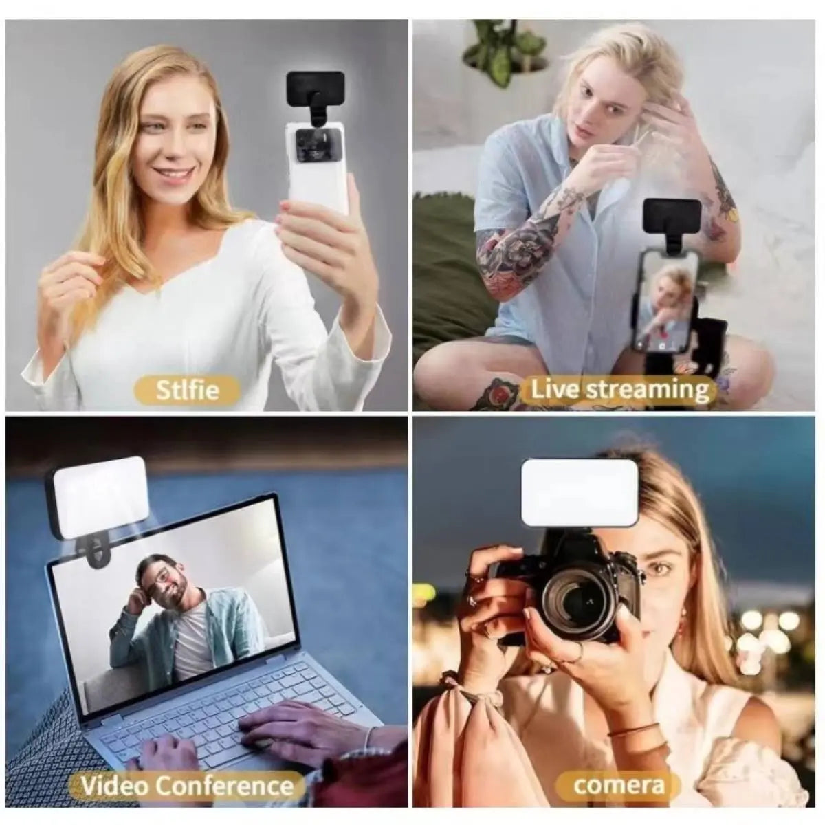 Portable Mini Clip-On Fill Light, Multipurpose Selfie Ring Light for Phone, Universal LED Light, Phone Accessories, Selfie Led Lights