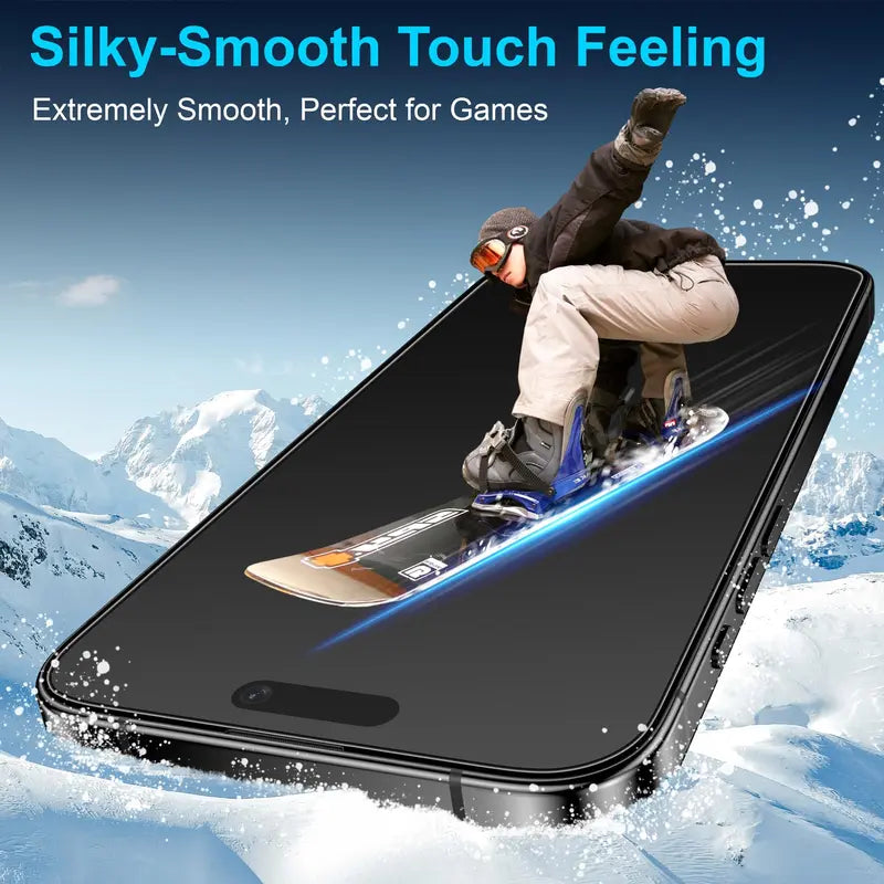 Mothca 2-Pack Matte Non-Privacy Tempered Glass Screen Protector for Iphone 18 Pro Max/17 Pro Max - Auto Fit Dust-Free Box, Full Coverage, Silk-Smooth Protective Anti-Fouling Cellphone Accessory