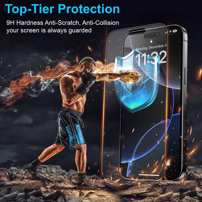 Mothca 2-Pack Matte Non-Privacy Tempered Glass Screen Protector for Iphone 18 Pro Max/17 Pro Max - Auto Fit Dust-Free Box, Full Coverage, Silk-Smooth Protective Anti-Fouling Cellphone Accessory