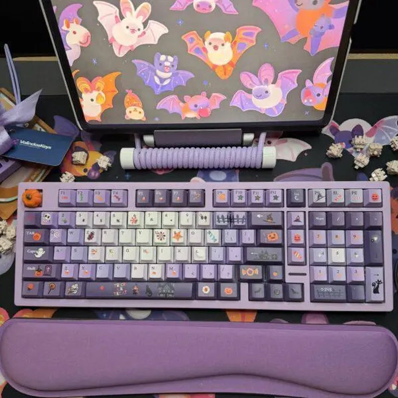 The Purple Halloween Theme Vs II Mechanical Keyboard Full Set