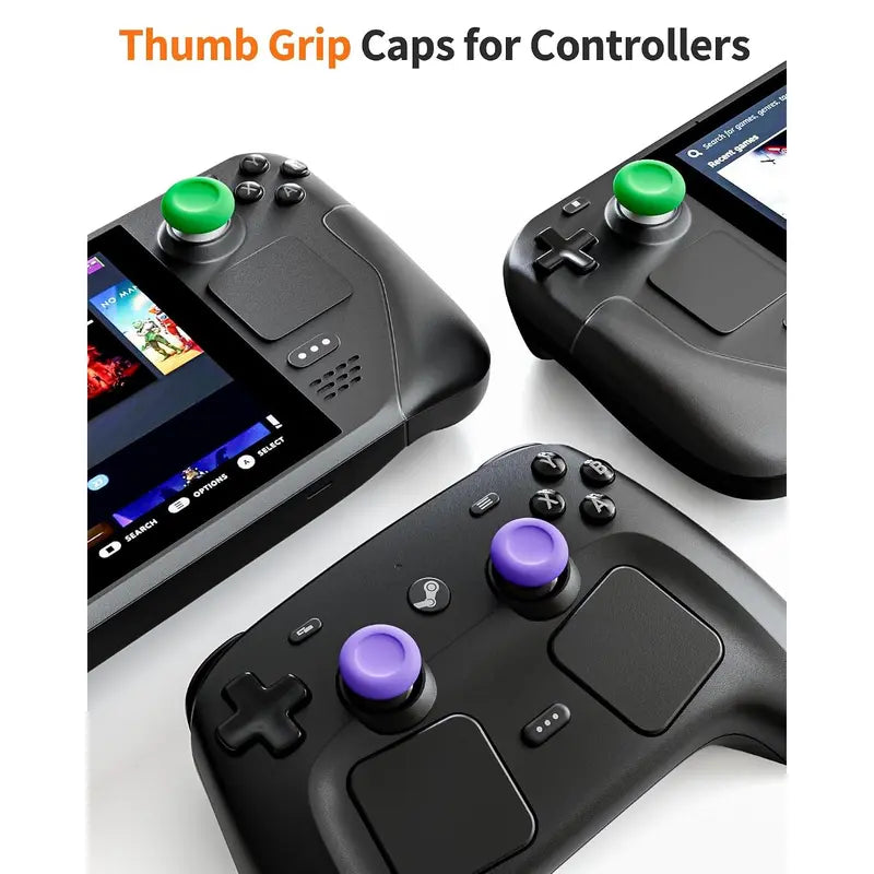 COOWPS Case for Steam Deck/Steam Controller 2 (2026), 6Pcs Thumb Grip Caps, Hard Shell Full Protection Portable Travel Storage Cases for Steam Deck OLED, Docking Station & Charger Adapter Cables Techvibes