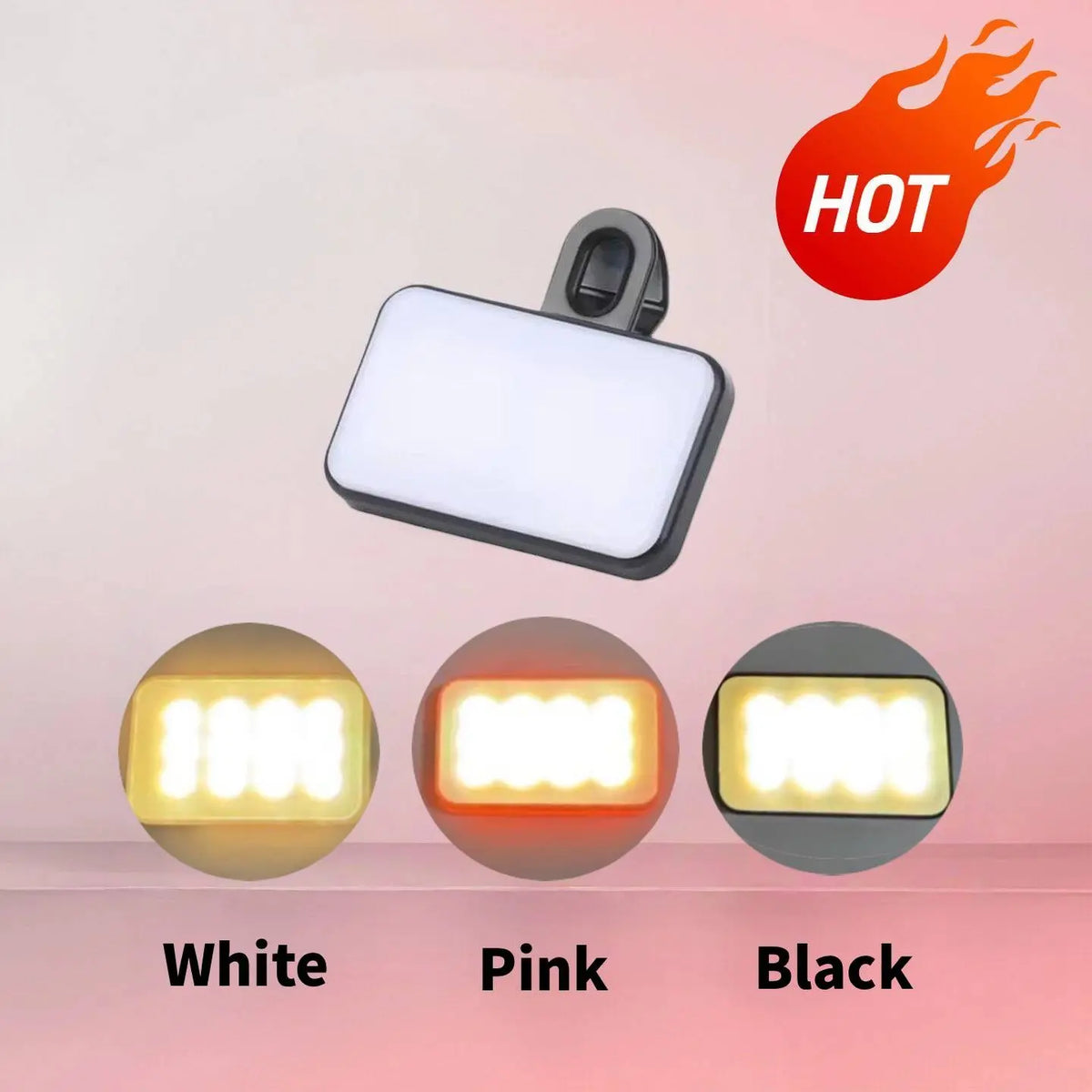 Portable Mini Clip-On Fill Light, Multipurpose Selfie Ring Light for Phone, Universal LED Light, Phone Accessories, Selfie Led Lights