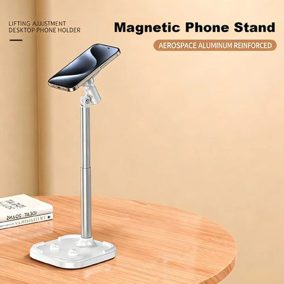 1 Pack Magnetic Phone Stand, Height Adjustable Desktop Phone Holder Mount, Compatible with Magsafe Iphone 17/16/15/14/13/12